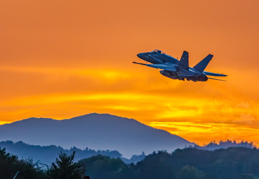 Night flight at Payerne (CH), October 14th