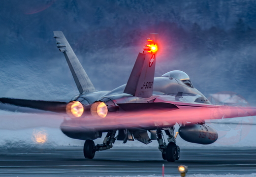 Daily flights at Meiringen airbase (CH), January 7th