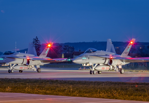 Night flights Payerne (CH), January 20th