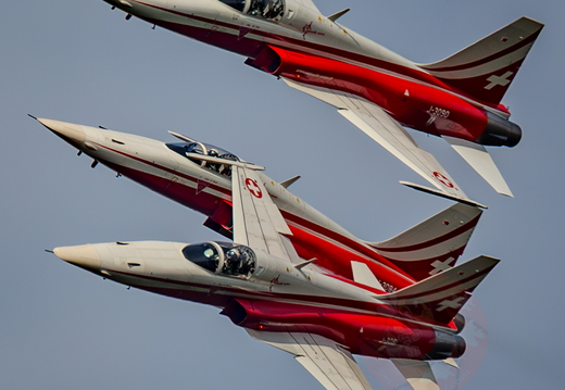 Patrouille Suisse training at Bellechasse (CH), March 21st PM