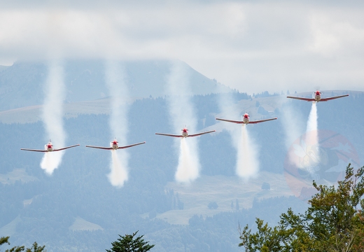 PC-7 team at Hermenches (CH), July 17th